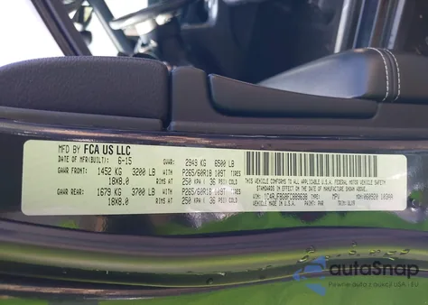 2015 Jeep Grand Cherokee Limited from USA, damaged, VIN 1C4RJFBG8FC889638